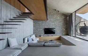 superbe villa au design architectural distinctif sur l’île de Sérifos.