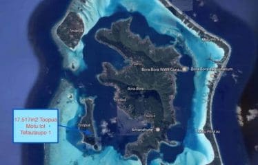 Magnifique Terrain  BORA BORA  ÎLE DE TOOTUA