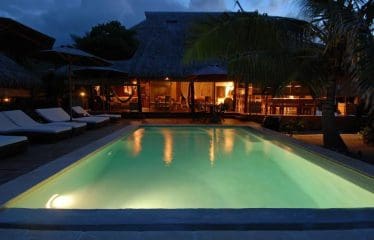 Villa Green Lodge in Moorea on the Beach