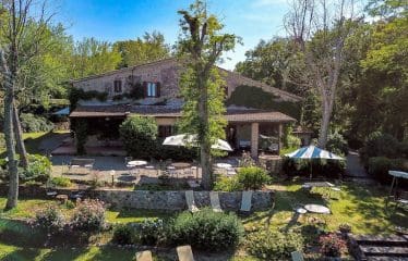 Ancienne ferme avec une belle vue sur San Gimignano et les célèbres vignobles de cette région.
