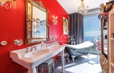 MAGNIFIQUE VILLA 5 PIECES A DEUX PAS DU CENTRE VILLAGE AVEC VUE MER PANORAMIQUE ET GRAND GARAGE LA TURBIE (06320)