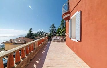 MAGNIFIQUE VILLA 5 PIECES A DEUX PAS DU CENTRE VILLAGE AVEC VUE MER PANORAMIQUE ET GRAND GARAGE LA TURBIE (06320)