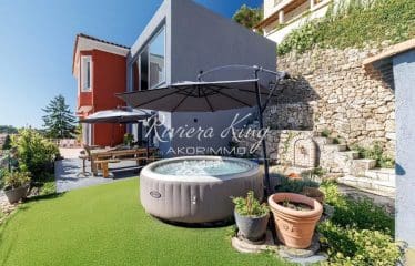 MAGNIFIQUE VILLA 5 PIECES A DEUX PAS DU CENTRE VILLAGE AVEC VUE MER PANORAMIQUE ET GRAND GARAGE LA TURBIE (06320)
