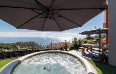 MAGNIFIQUE VILLA 5 PIECES A DEUX PAS DU CENTRE VILLAGE AVEC VUE MER PANORAMIQUE ET GRAND GARAGE LA TURBIE (06320)