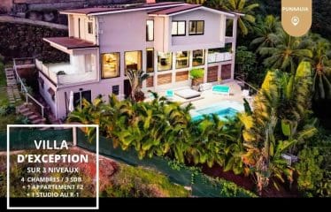 Spectaculaire villa  offrant de magnifiques vues sur la mer PUNAAVIA