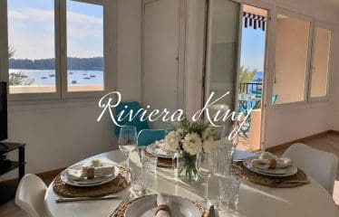 VILLEFRANCHE-SUR-MER – APPARTEMENT 2 CHAMBRES – TERRASSE ET SUPERBE VUE SUR LA MER –